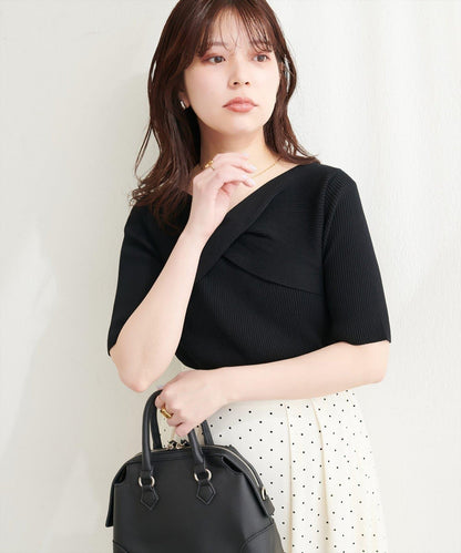 natural couture 扭結設計 針織上衣