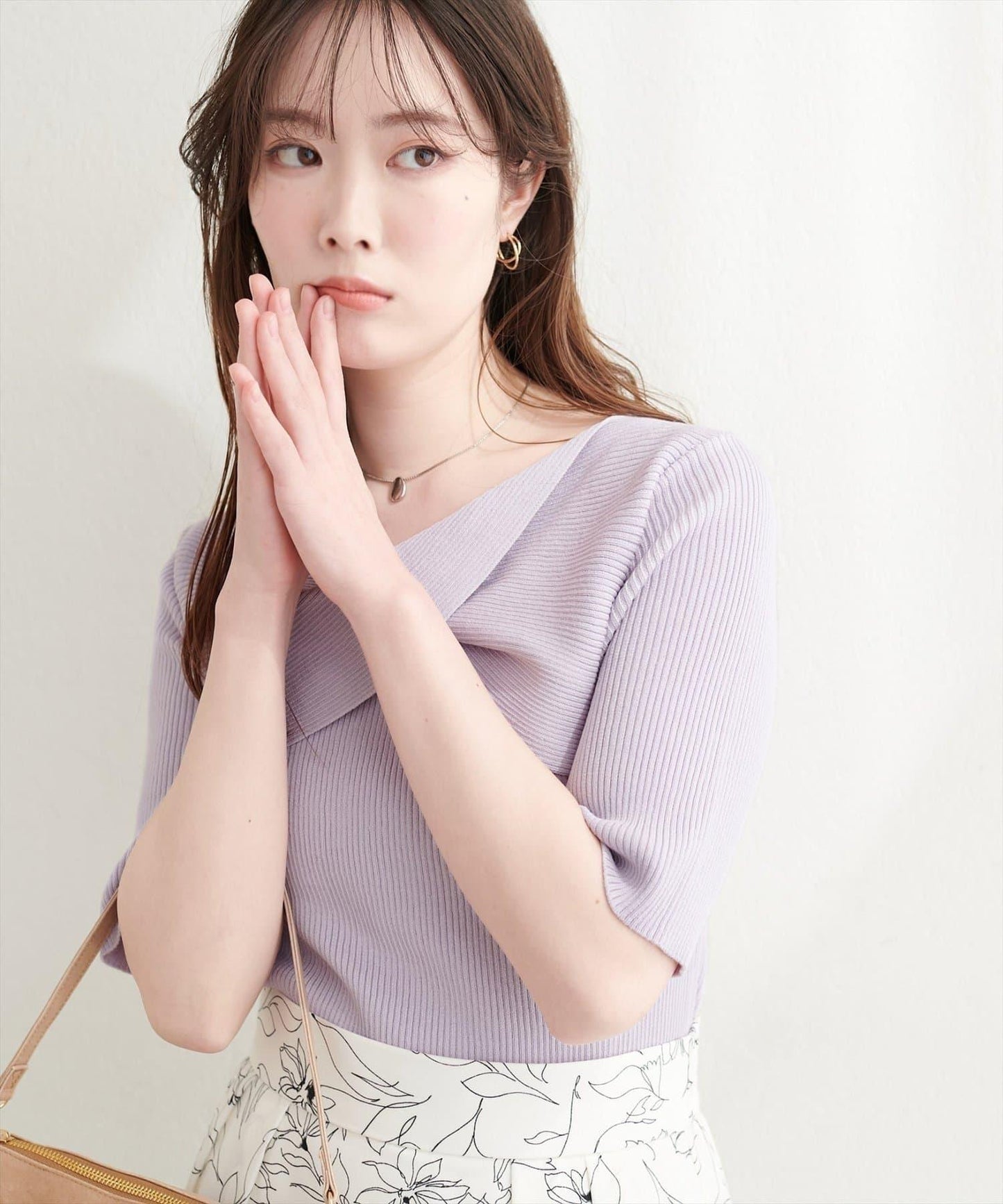 natural couture 扭結設計 針織上衣