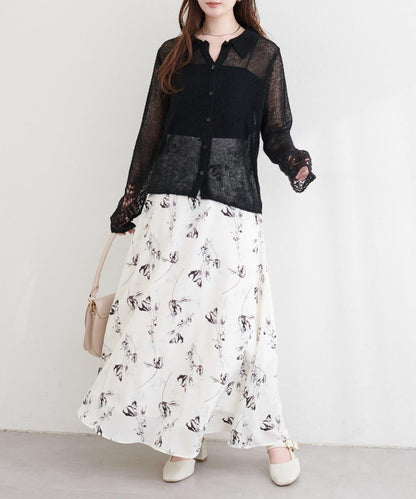 natural couture 有領 設計袖 針織上衣
