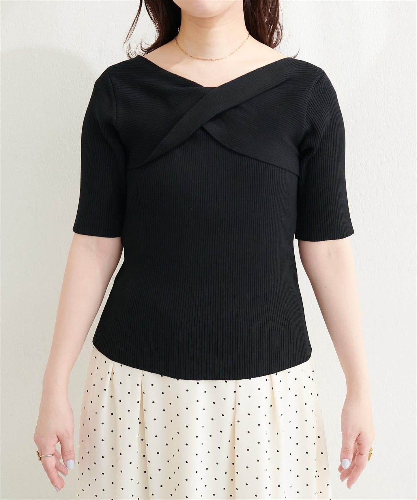 natural couture 扭結設計 針織上衣