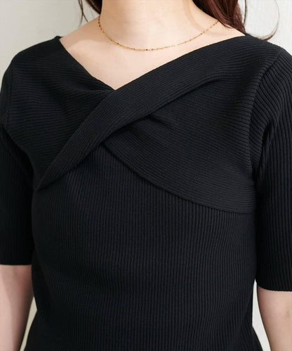 natural couture 扭結設計 針織上衣