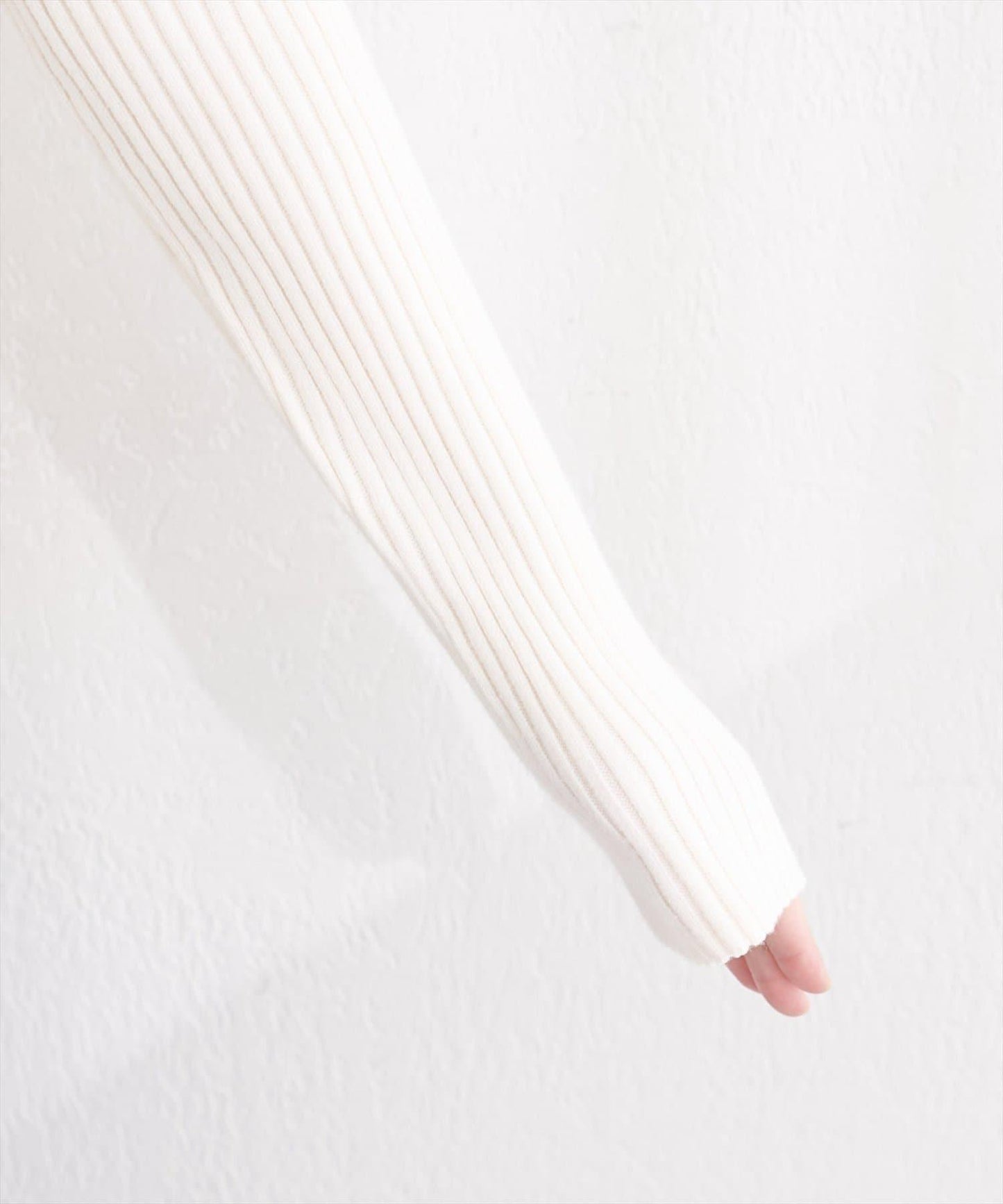 natural couture 斜扣設計 小高領 羅紋 針織上衣