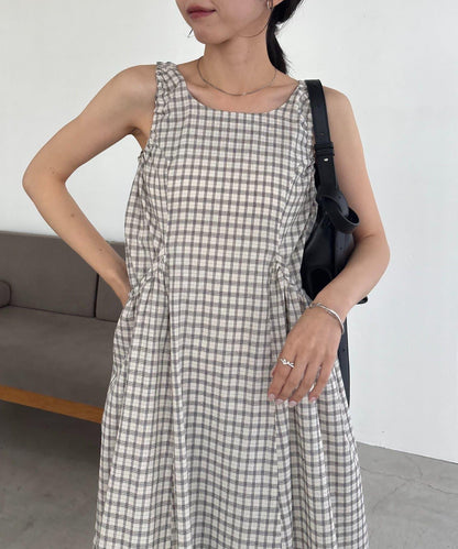 上身吸睛 抽褶口袋 連衣裙