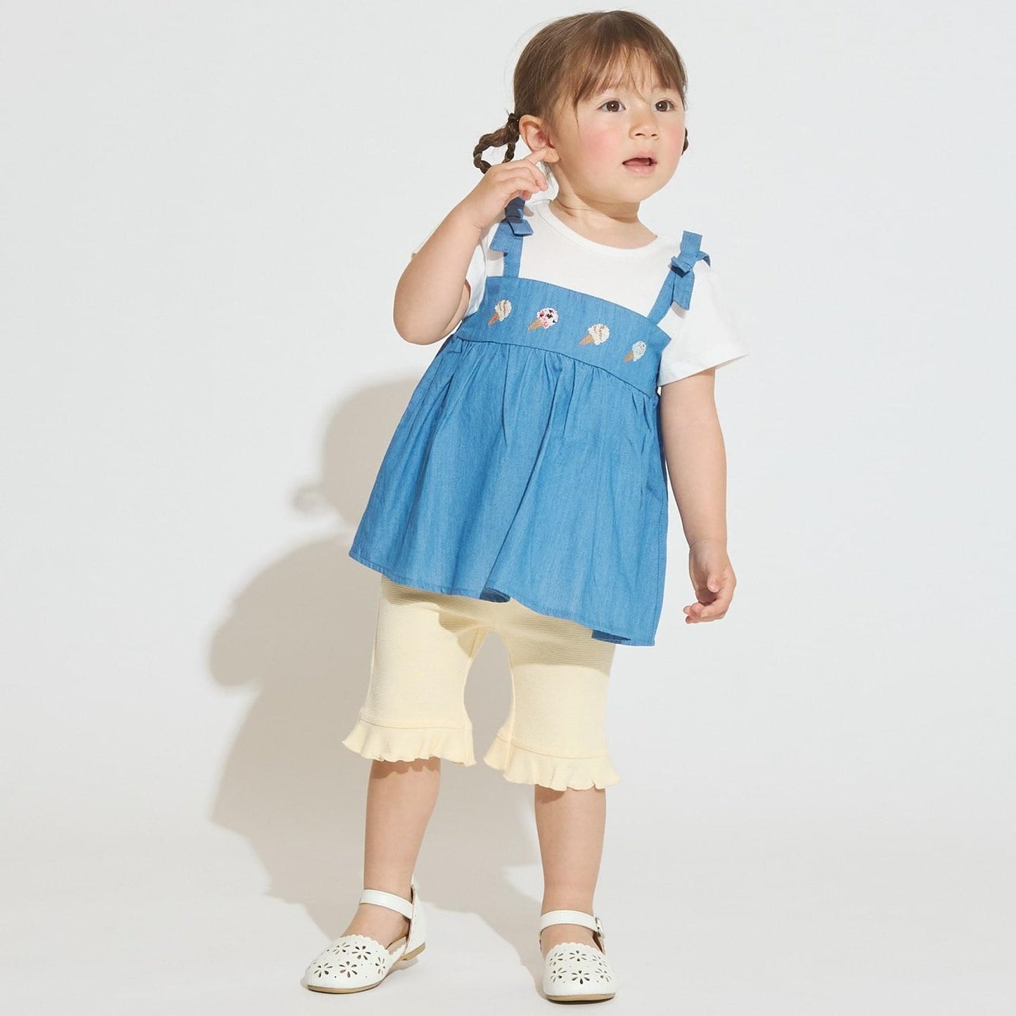サーティワン アイスクリーム 冷感拼接長款上衣
