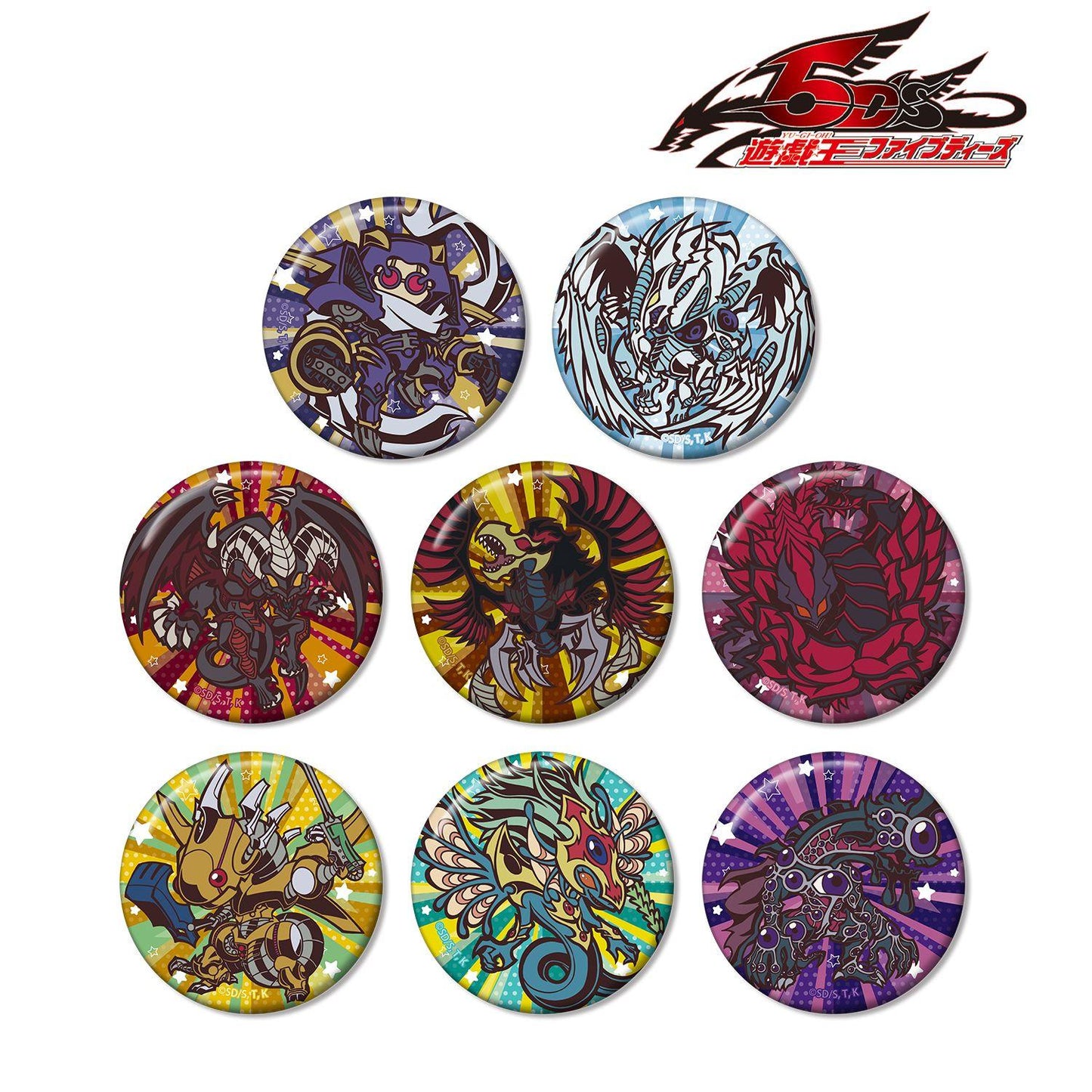 遊☆戱☆王５D's（遊戲王5D's） Toon World Q版系列 罐裝徽章 BOX款