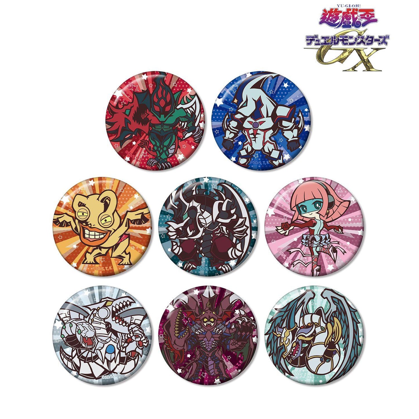 遊☆戱☆王デュエルモンスターズGX（遊戲王GX） Trading Toon World風格Q版系列 徽章 Complete BOX款 8包入BOX