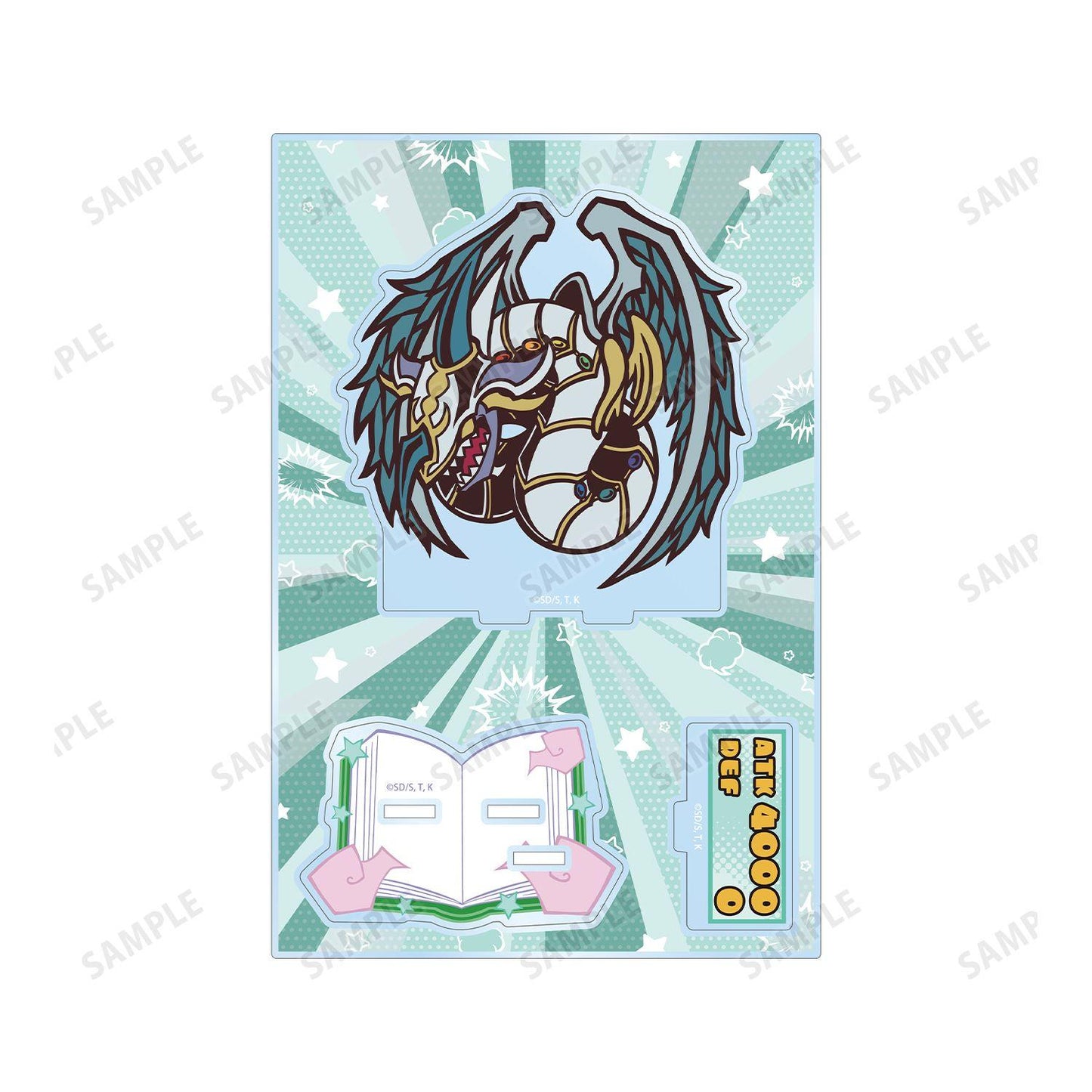 遊☆戱☆王デュエルモンスターズGX（遊戲王 決鬥怪獸GX） 究極寶玉神レインボー・ドラゴン 大號亞克力立牌 Toon World風格Q版（含配件）