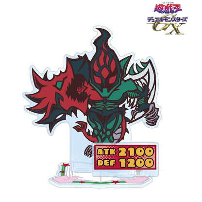 遊☆戱☆王デュエルモンスターズGX（遊戲王GX） 卡通世界Q版系列 E･HERO フレイム･ウィングマン 帶配件大號亞克力立牌