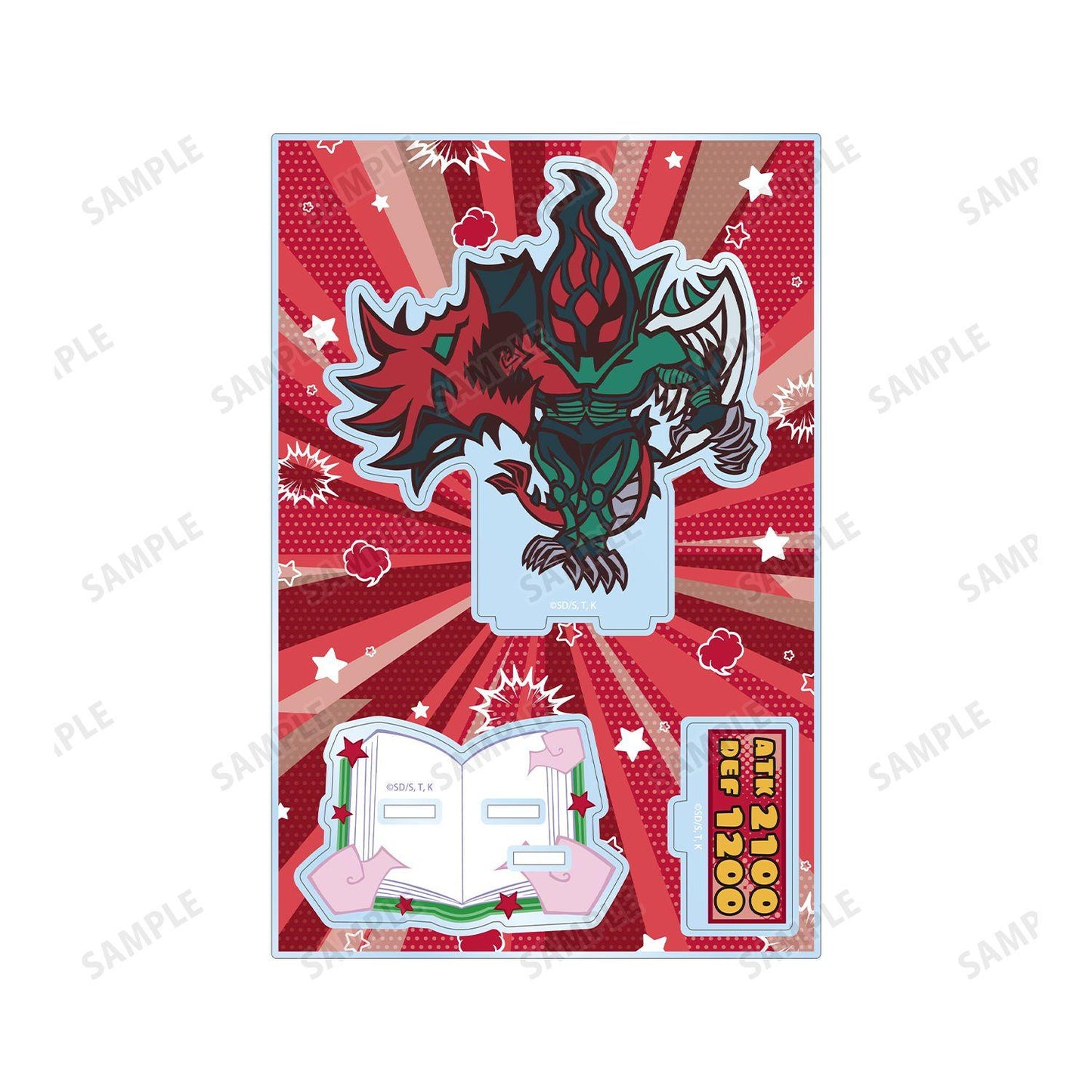 遊☆戱☆王デュエルモンスターズGX（遊戲王GX） 卡通世界Q版系列 E･HERO フレイム･ウィングマン 帶配件大號亞克力立牌