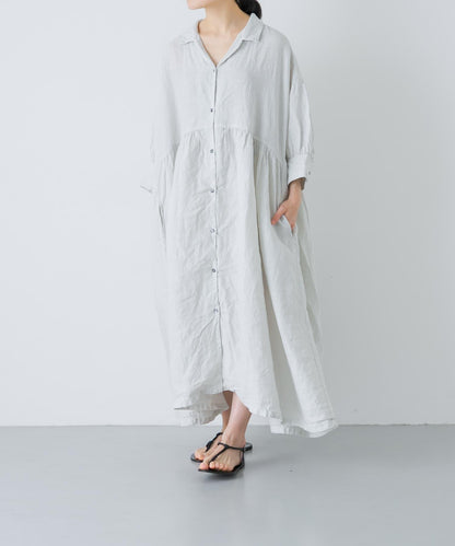 Honnete GATHERED DRESS 抽褶連衣裙