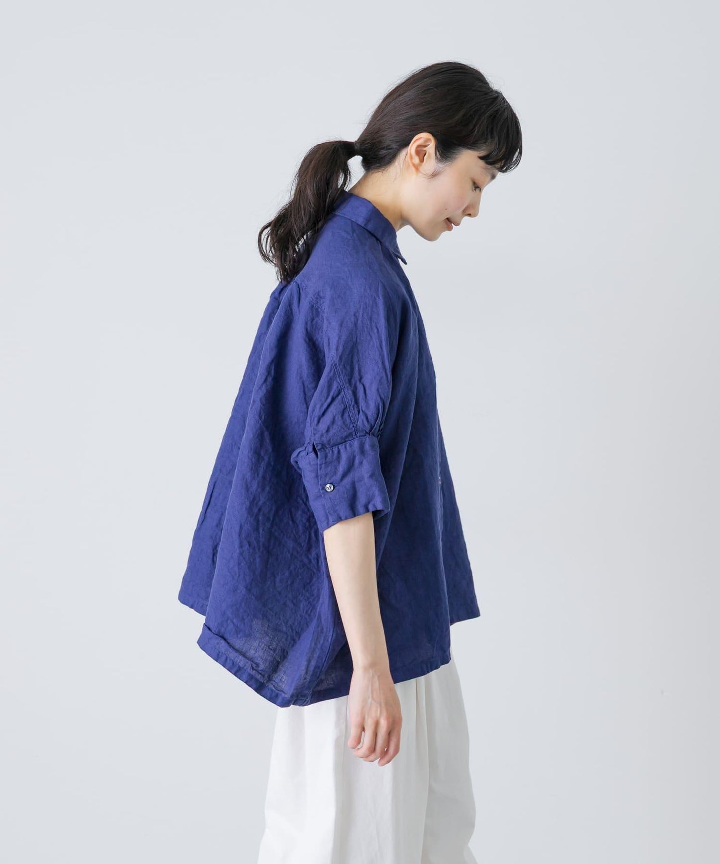 抽褶設計 Honnete H/SLV GATHER SHIRTS 襯衫