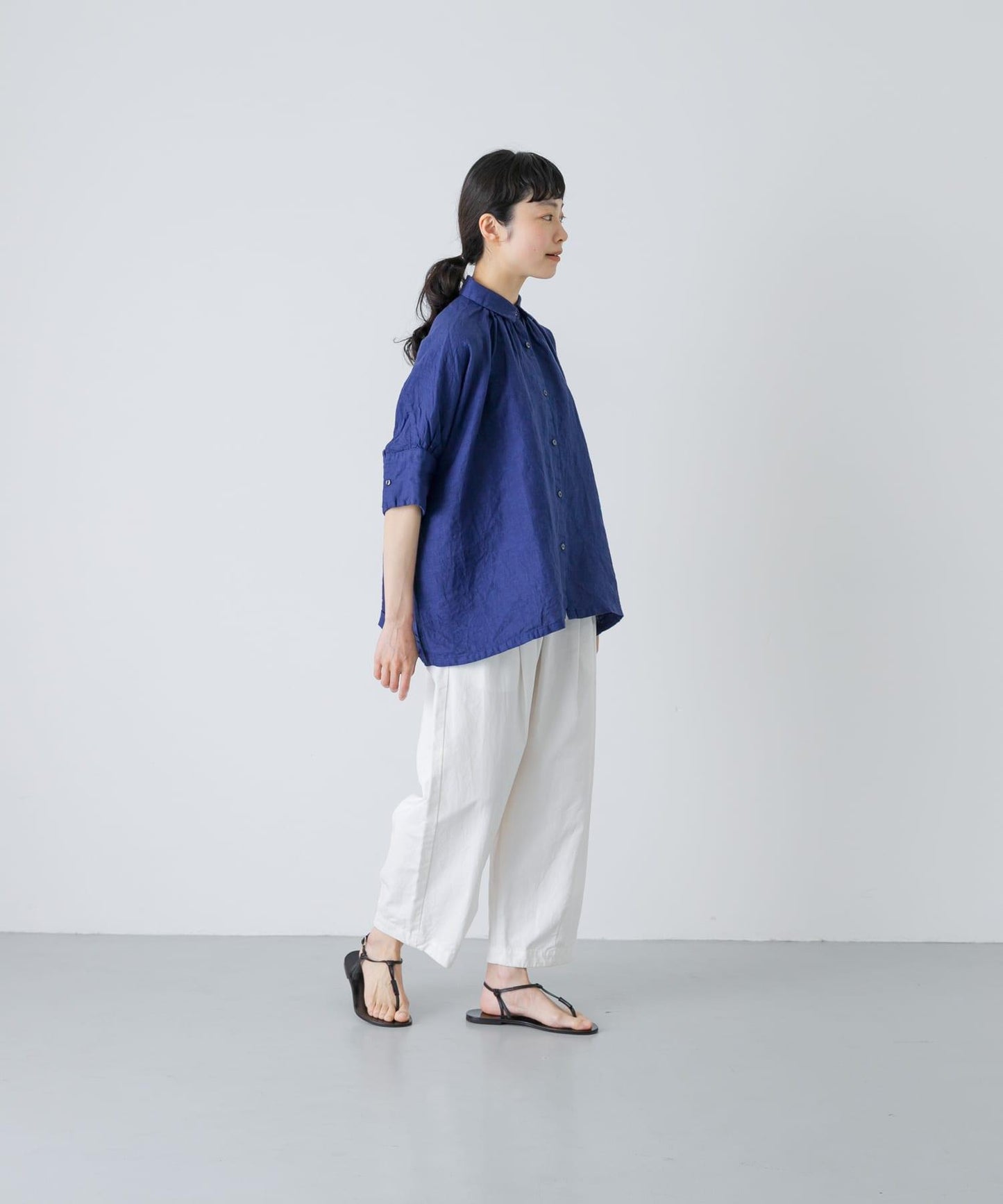 抽褶設計 Honnete H/SLV GATHER SHIRTS 襯衫