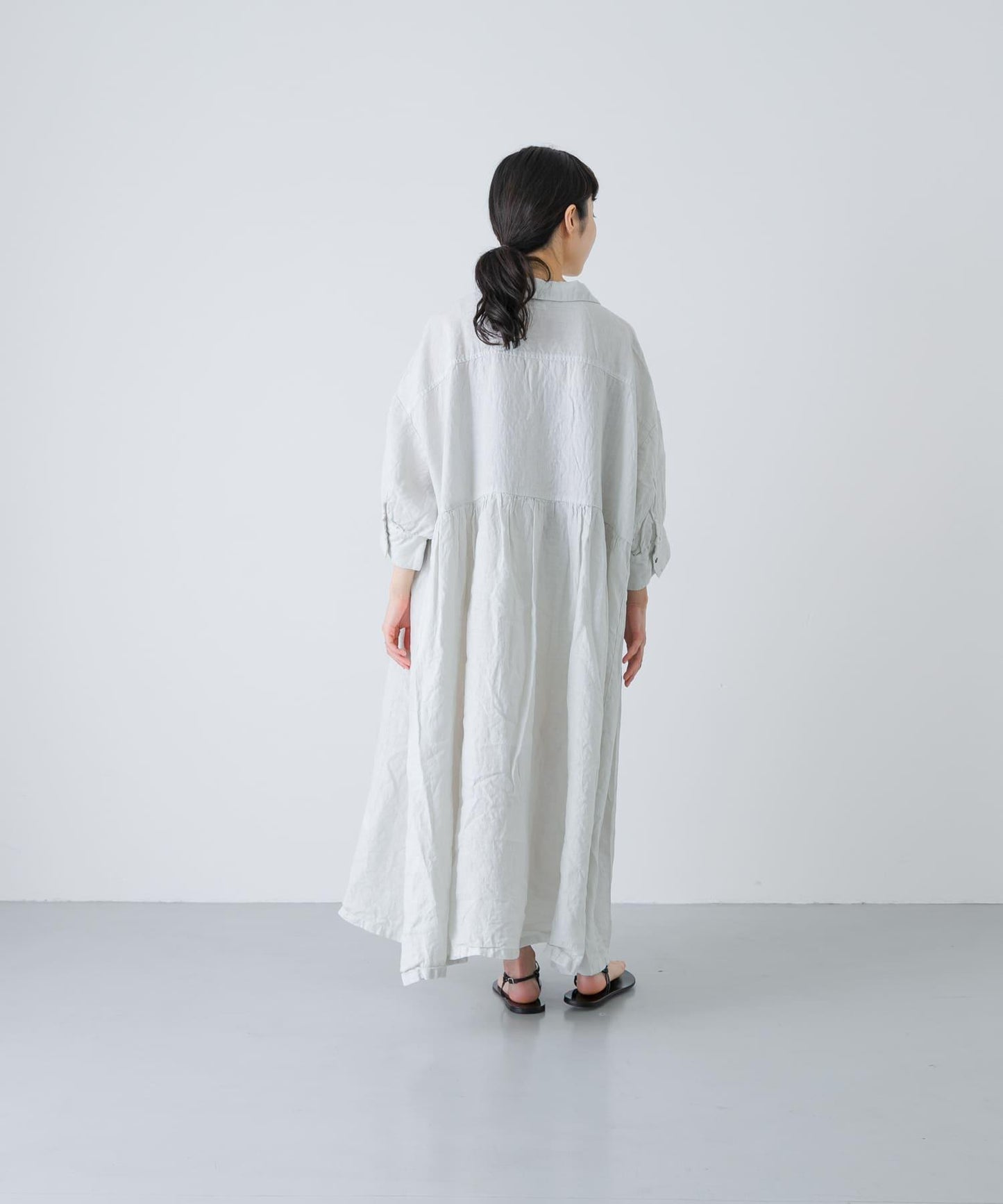 Honnete GATHERED DRESS 抽褶連衣裙