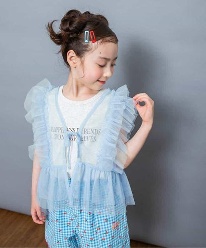 網紗背心疊穿兩件套上衣