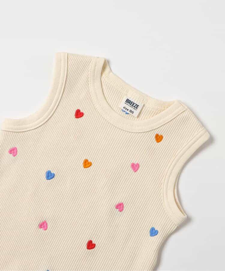 刺繡羅紋背心