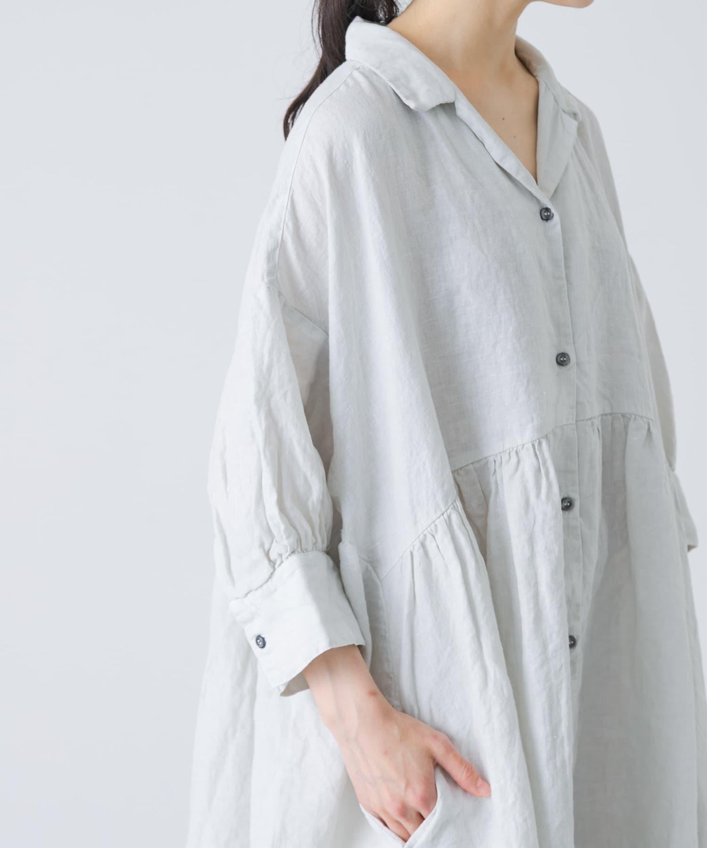 Honnete GATHERED DRESS 抽褶連衣裙