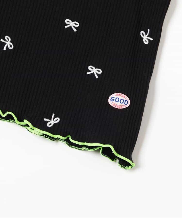刺繡羅紋背心