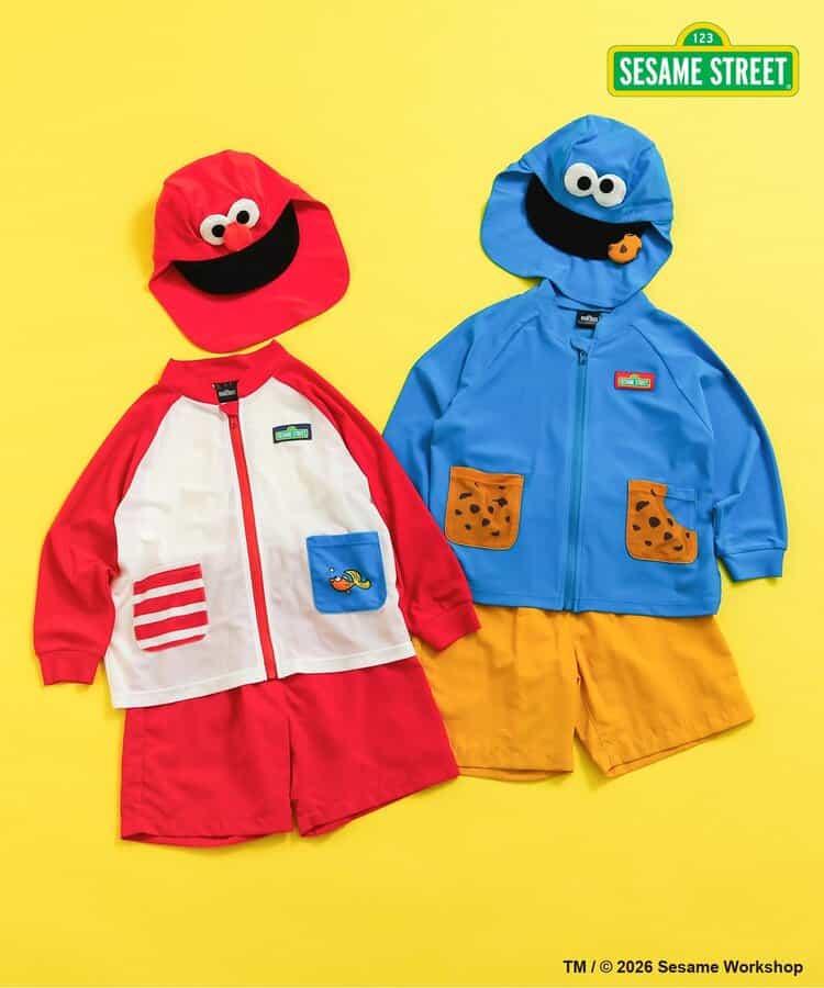 SESAME STREET（芝麻街） 角色造型 防紫外線 泳衣