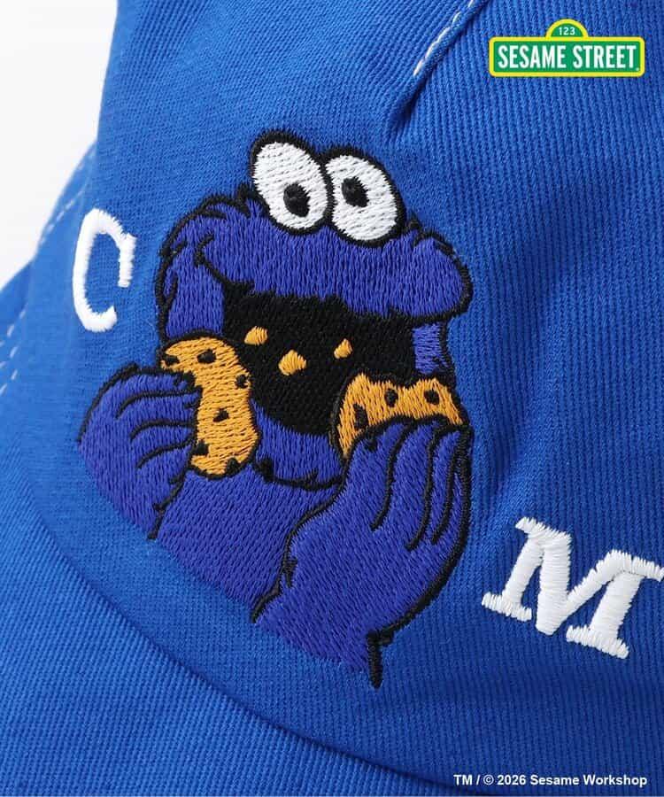 SESAME STREET（芝麻街） 刺繡 防紫外線棒球帽