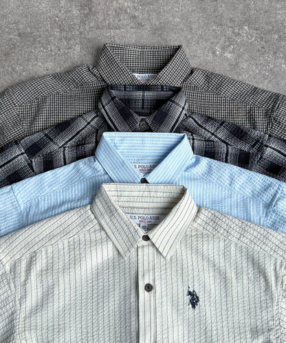 U.S. POLO ASSN. KIDS 泡泡紗短袖襯衫