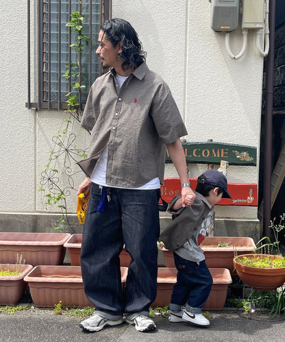 U.S. POLO ASSN. KIDS 泡泡紗短袖襯衫