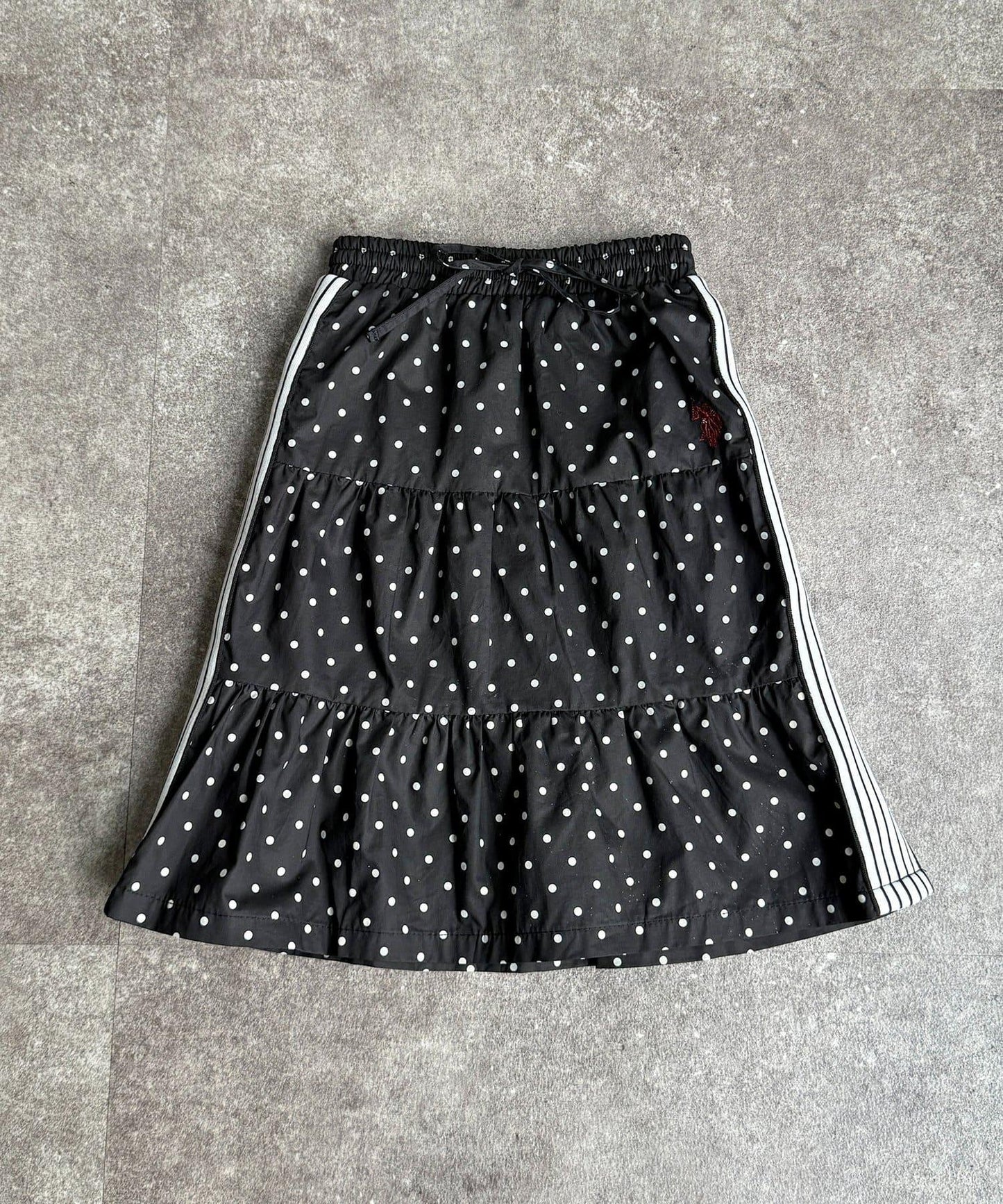 兒童 U.S. POLO ASSN. 條紋層疊半身裙