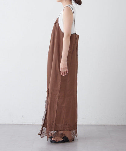willow 波浪邊蕾絲 吊帶連衣裙