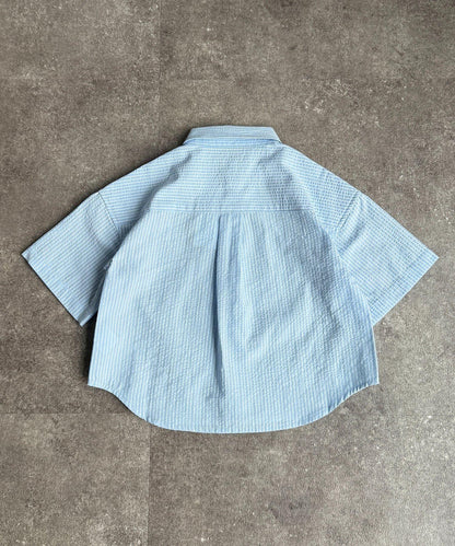U.S. POLO ASSN. KIDS 泡泡紗短袖襯衫