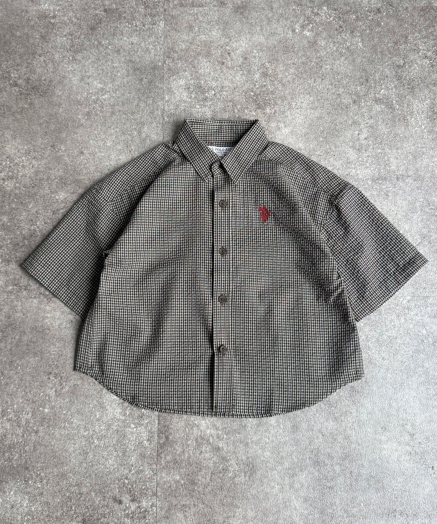 U.S. POLO ASSN. KIDS 泡泡紗短袖襯衫