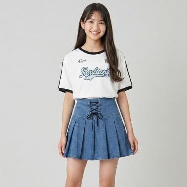 milky coast 牛仔繫帶設計 下裝