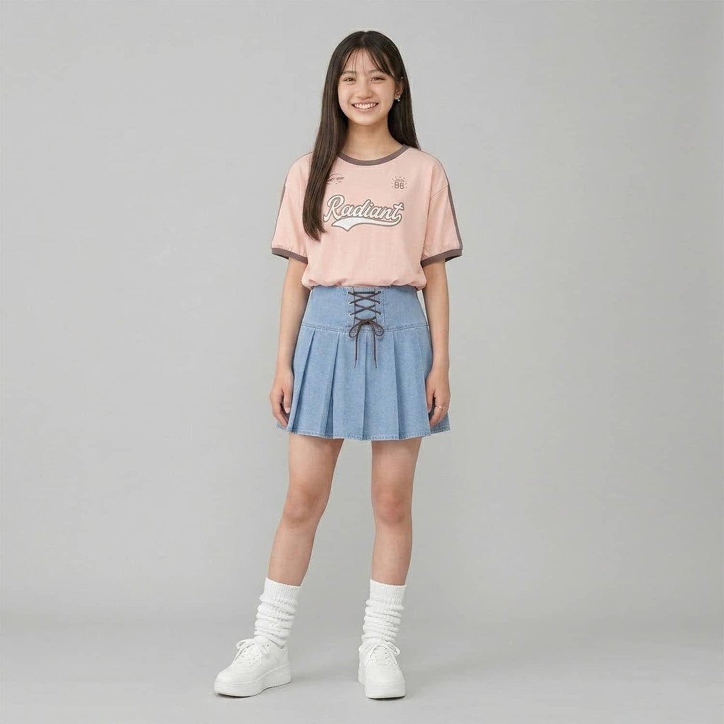 milky coast 牛仔繫帶設計 下裝