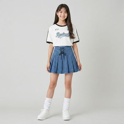 milky coast 牛仔繫帶設計 下裝