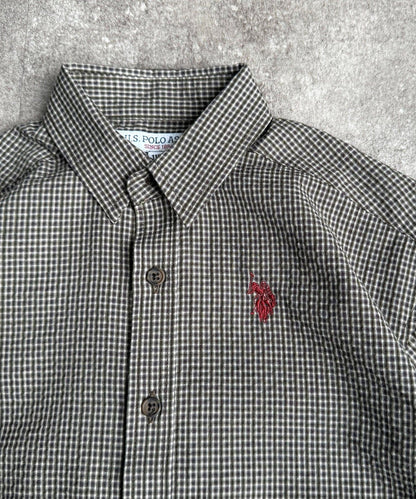 U.S. POLO ASSN. KIDS 泡泡紗短袖襯衫