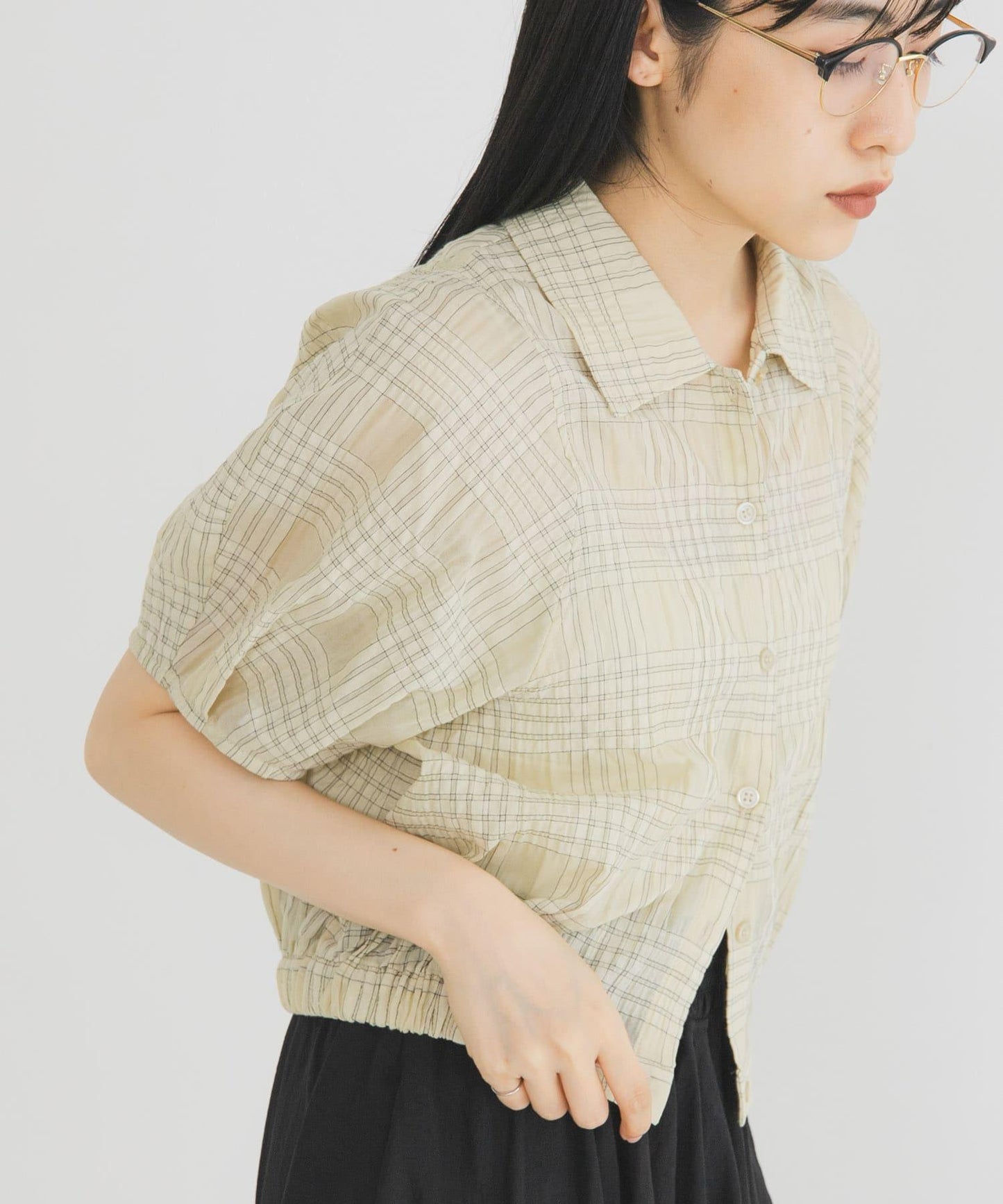 合身版型 格紋襯衫