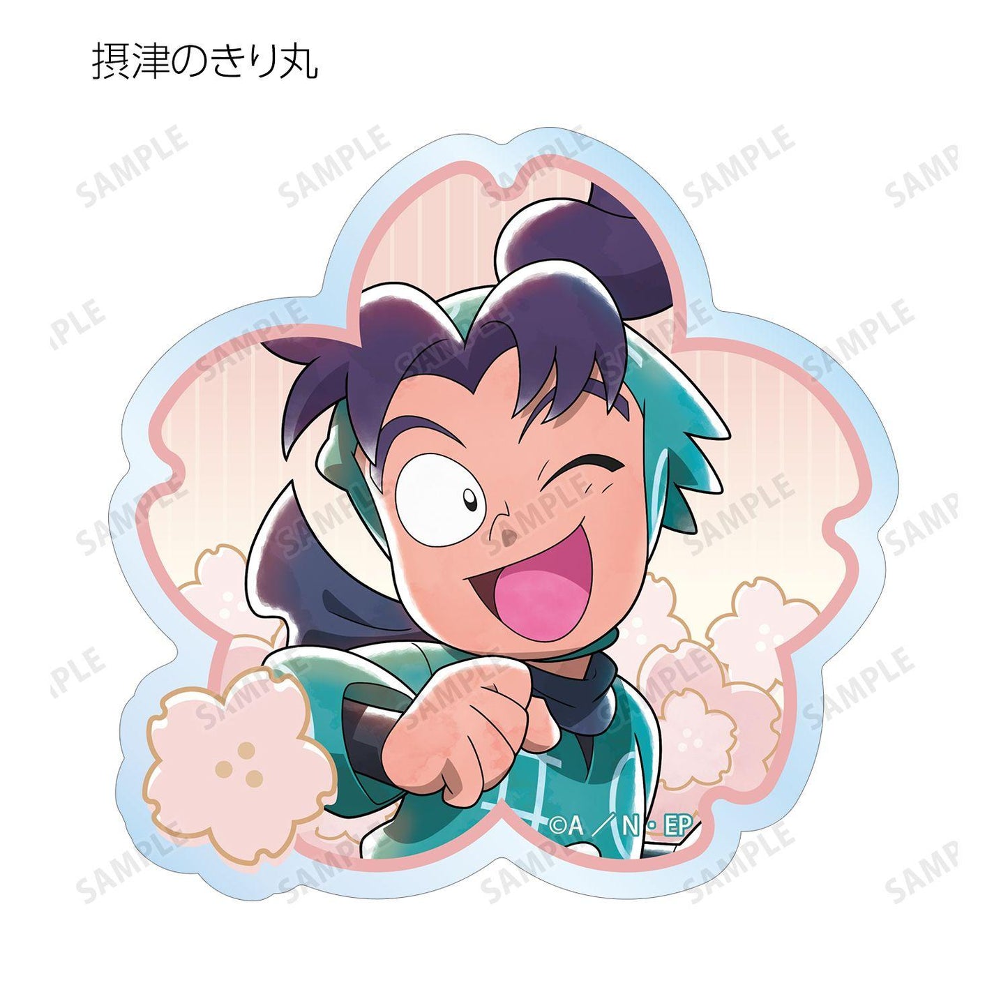 忍者亂太郎（忍者亂太郎） 新繪花見款系列 透明異形貼紙 ver.A款