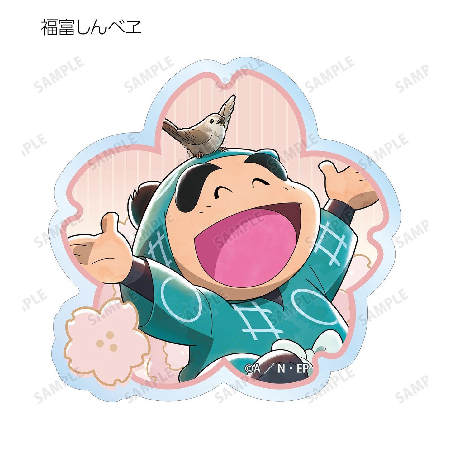 忍者亂太郎（忍者亂太郎） 新繪花見款系列 透明異形貼紙 ver.A款