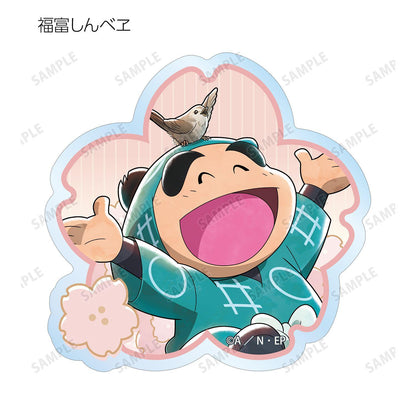 忍者亂太郎（忍者亂太郎） 新繪花見款系列 透明異形貼紙 ver.A款