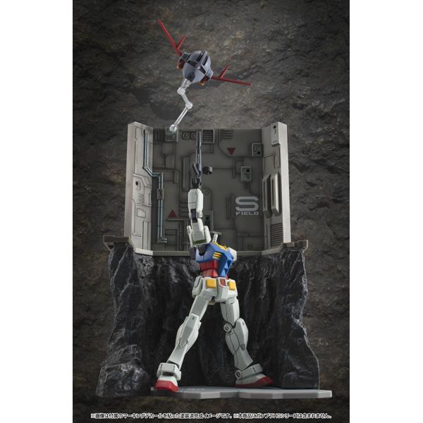機動戦士ガンダム（機動戰士高達） Realistic Model Series 適用於HG系列 G Structure GS03M Last Shooting 場景套件 純色材質版
