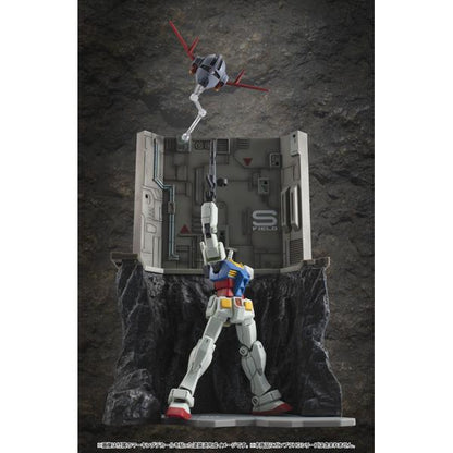 機動戦士ガンダム（機動戰士高達） Realistic Model Series 適用於HG系列 G Structure GS03M Last Shooting 場景套件 純色材質版