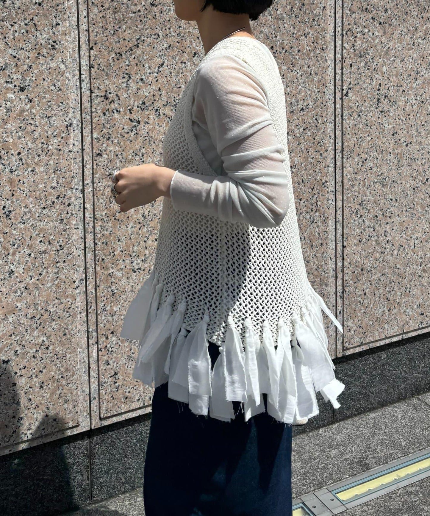 下襬流蘇設計馬甲