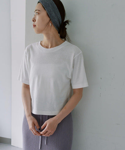 粗節棉短款Tee