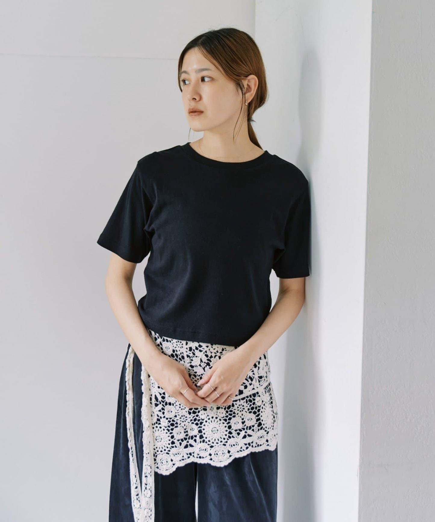粗節棉短款Tee