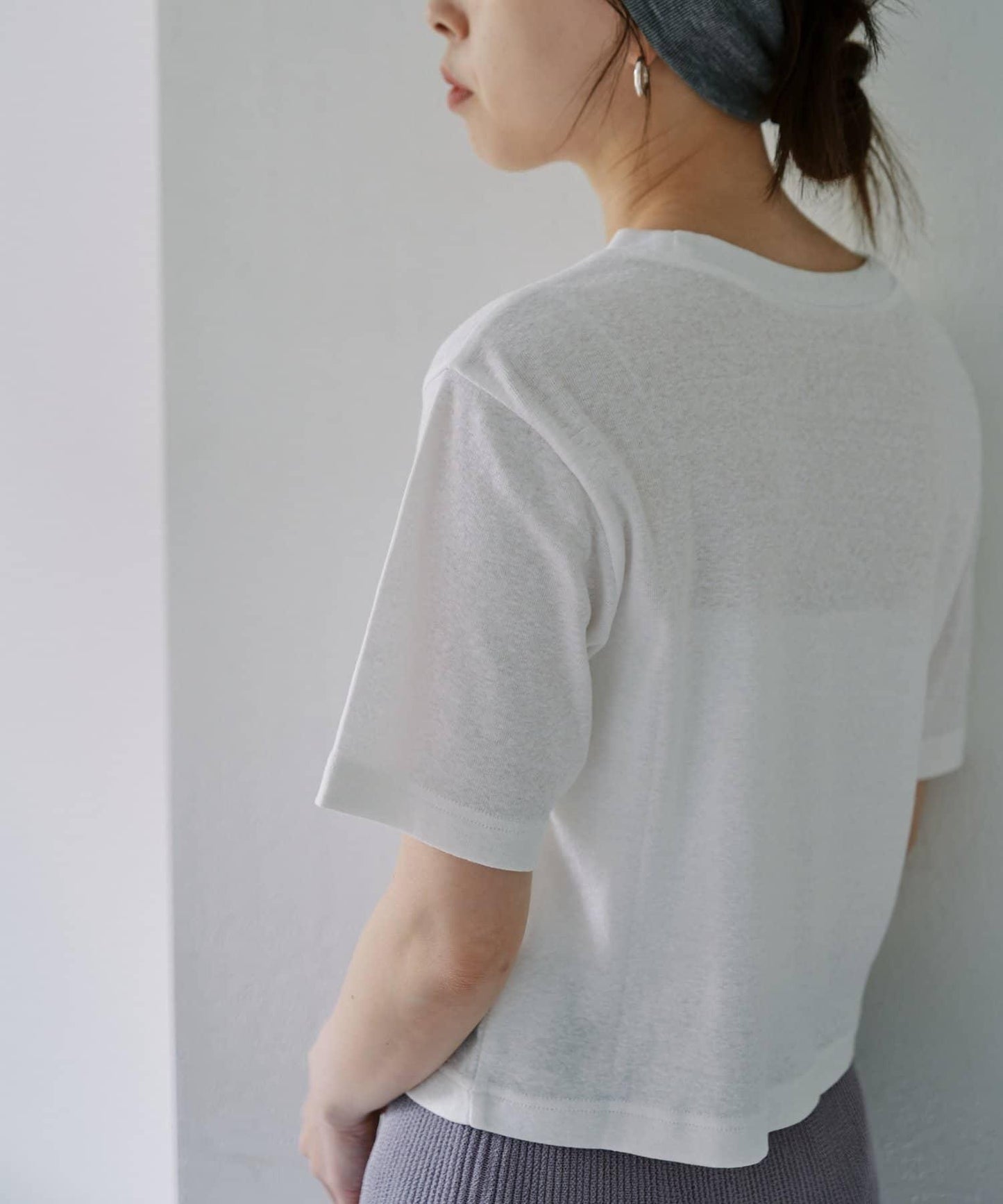 粗節棉短款Tee