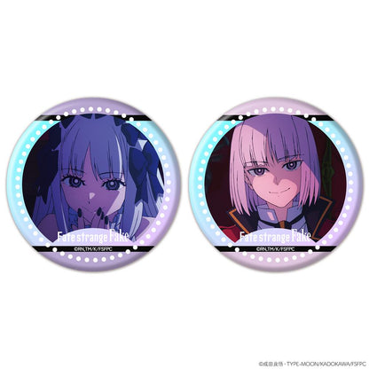 Fate/strange Fake（奇異贗品） 歐若拉徽章套組 第二款 フランチェスカ・プレラーティ＆真キャスター 徽章 2個套組