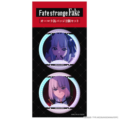 Fate/strange Fake（奇異贗品） 歐若拉徽章套組 第二款 フランチェスカ・プレラーティ＆真キャスター 徽章 2個套組