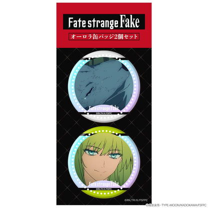 Fate/strange Fake（奇異贗品） 歐若拉系列 銀狼の合成獣＆ランサー 缶バッジ 2個套裝