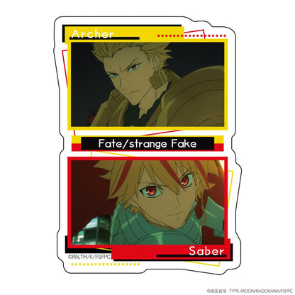 Fate/strange Fake（偽聖盃戰爭） セイバー＆アーチャー 異形貼紙