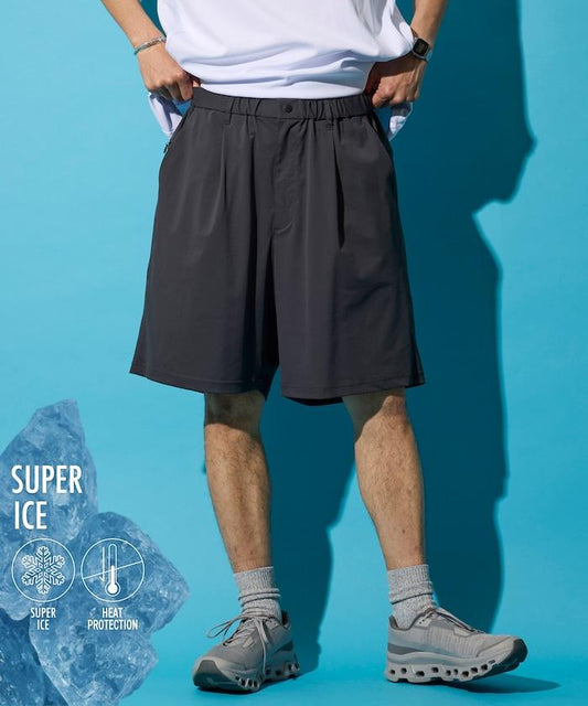 接觸冷感 吸水速幹 UV防護 SUPER ICE 休閒短褲