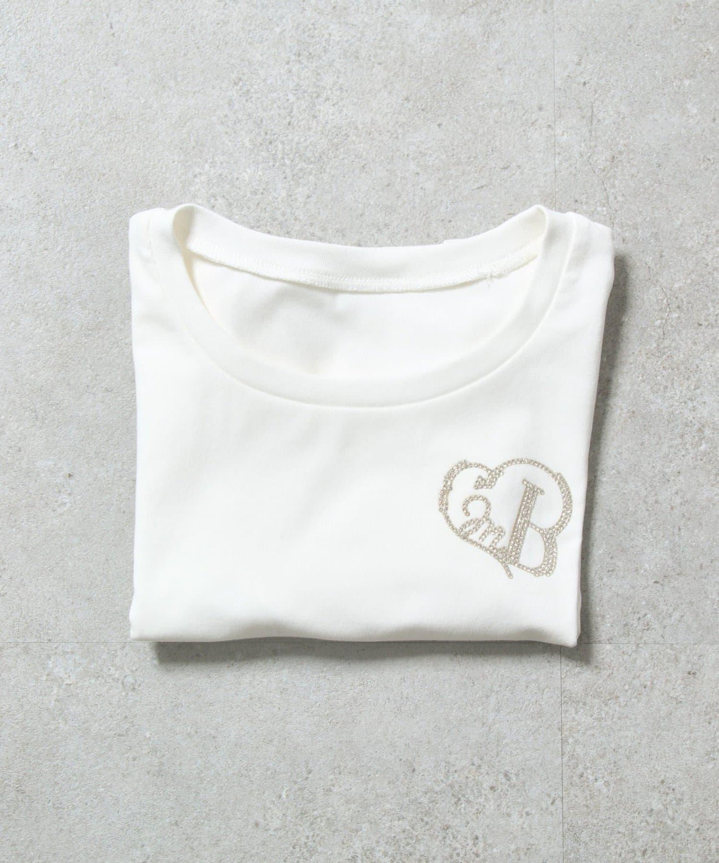 Belle Charme 閃粉logo短款T恤
