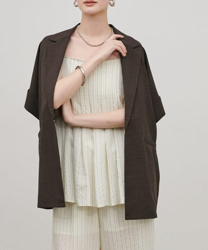 牛津面料短袖夾克